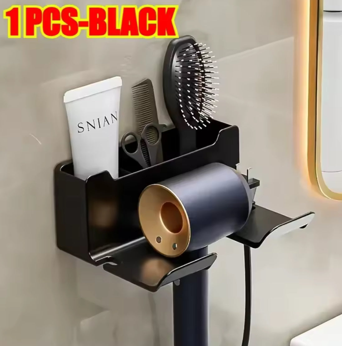 Wall-Mounted Hair Dryer & Styling Tool Holder - Problems Solved