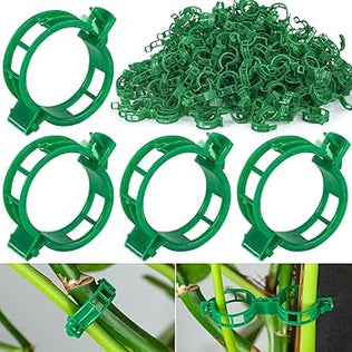 Pack of 100 Plant Support Clips, Garden Plant Support, Plant Clips for Climbing Plants