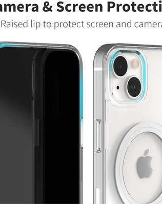 Shockproof iPhone Case with MagSafe, PC & TPU Clear Phone Case for iPhone 13 mini