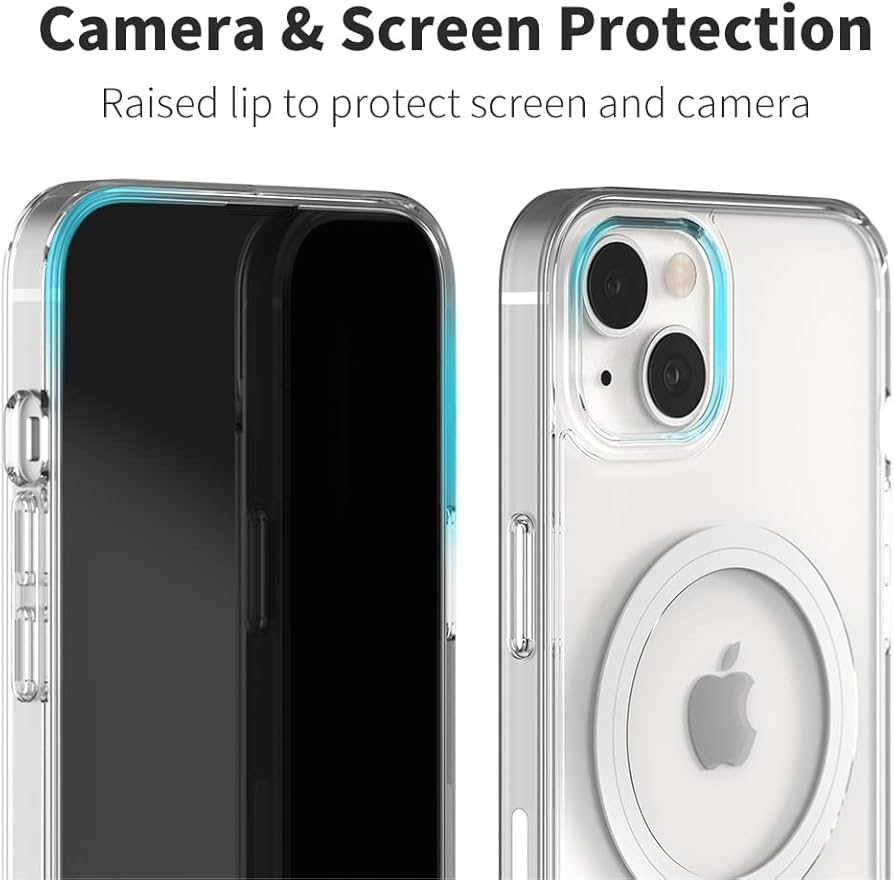 Shockproof iPhone Case with MagSafe, PC & TPU Clear Phone Case for iPhone 13 mini
