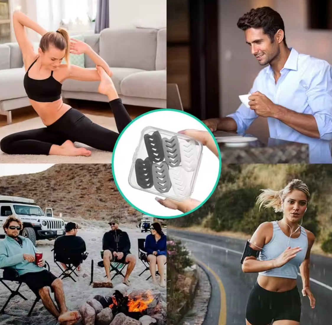 6pcs Silicone Jaw Trainer - Problems Solved