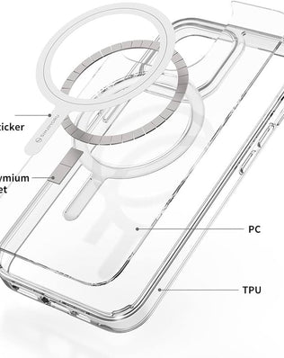 For Samsung Galaxy S24 Case Clear [Compatible with MagSafe] [Non-Yellowing]