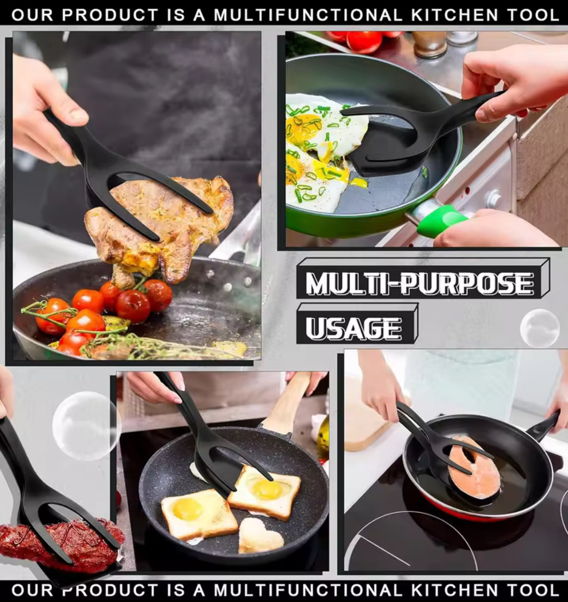 2-in-1 Grip & Flip Spatula Clamp - Problems Solved