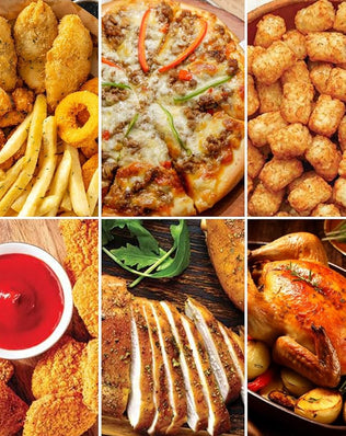 Disposable air fryer liners for Ninja Air Fryer MAX PRO AF180UK and AF14OUK by Problems Solved, 6.2L and 4.7L sizes.