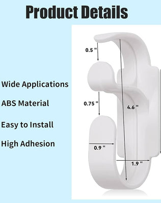 Problems Solved CPAP hose holder hanger set, durable tubing support stand system for comfortable breathing, shown hanging on a wall.