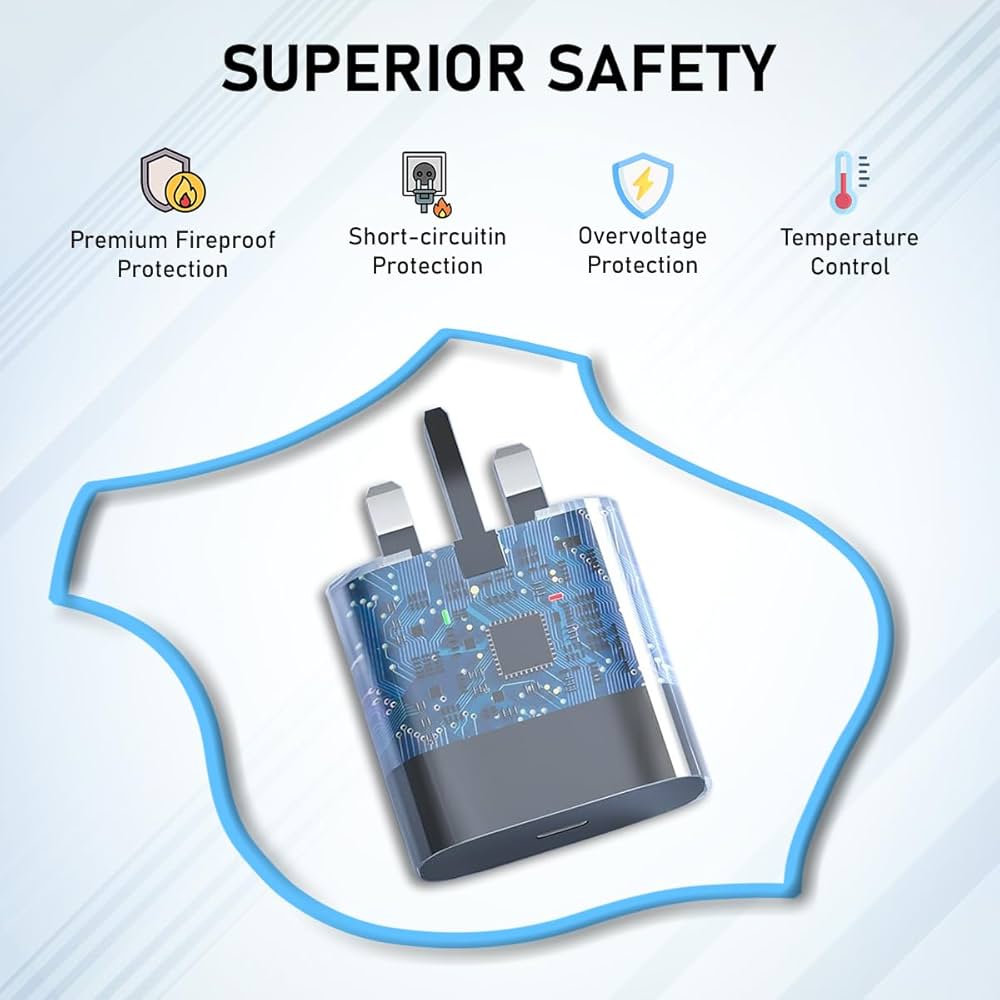 Galaxy A17|A17 5G/A16/A15/A15 5G Charger [25W] Super Fast Charger Plug For Samsung