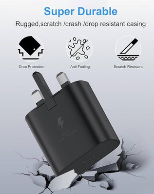 Galaxy S25 Fe/S25 Edge/S25/S25 Plus/S25 Ultra Charger Plug [25W]
