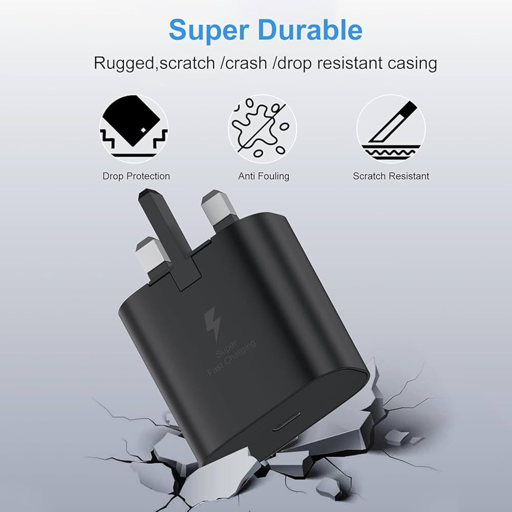 Galaxy S25 Fe/S25 Edge/S25/S25 Plus/S25 Ultra Charger Plug [25W]