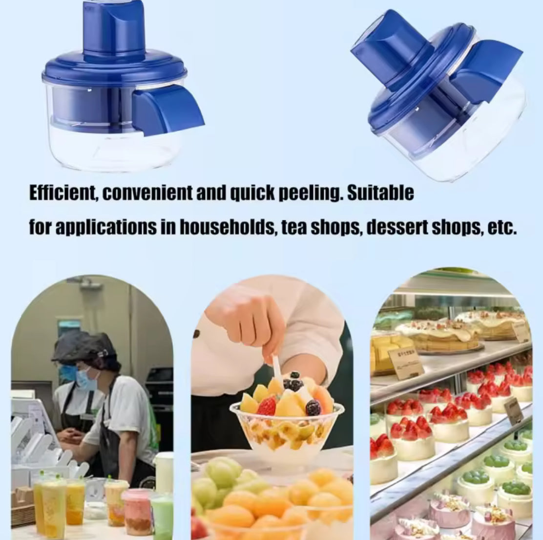 Rechargeable Electric Peeler for Fruits and Vegetables - Problems Solved