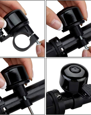 Bike Bell Bicycle Bell with Loud Crisp Clear Sound, Road and Mountain Bike Handlebar Bell