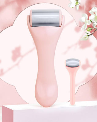 Ice Roller for Face and Eye 2 Pcs, Face Roller Skin Care for Puffiness, Migraine, Pain Relief