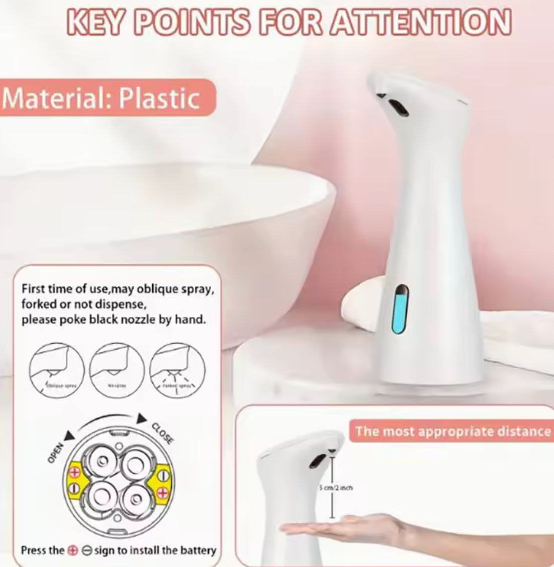 Automatic Touchless Soap & Sanitizer Dispenser - Problems Solved