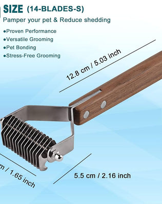 Undercoat rake dog grooming comb, dog brushes for Shedding Stripping Brush Pet