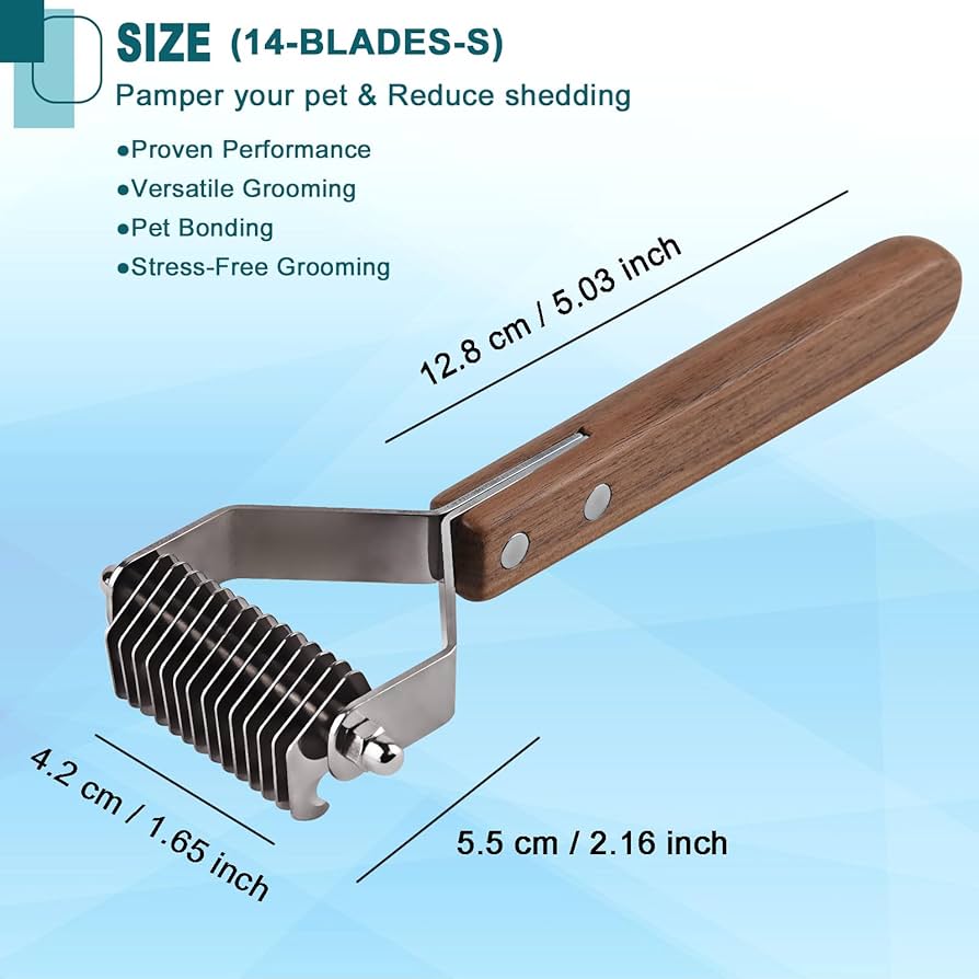 Undercoat rake dog grooming comb, dog brushes for Shedding Stripping Brush Pet