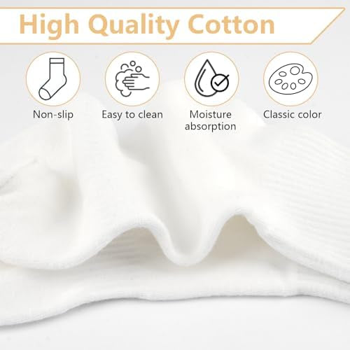 10 pairs of breathable, cushioned women's ankle socks by Problems Solved, designed for comfort and moisture-wicking.