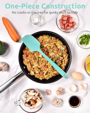 Heat Resistant Large Silicone Spatula 315°C Heat Proof Non-Stick Flexible Seamless Scraper