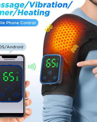 Wireless Shoulder Massager Pad Wrap APP-Controlled - Problems Solved