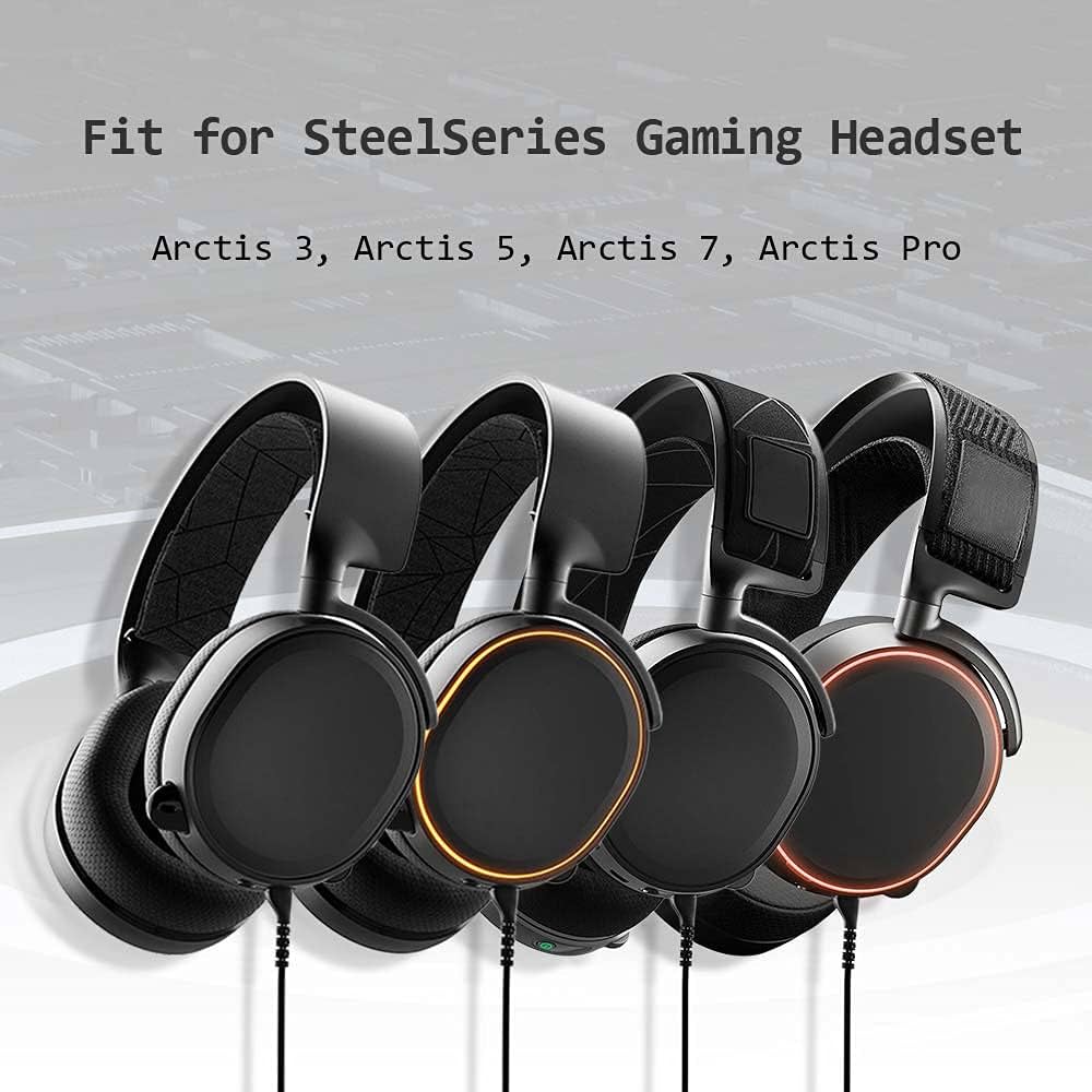 Replacement audio cable for SteelSeries gaming headset by Problems Solved, showing a black connector and cable extension.