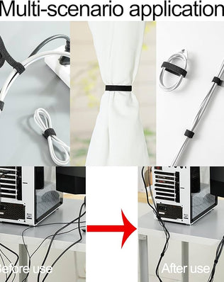 Double Sided Roll, Self-Gripping Reusable Fastening Cable Ties Cut to Length