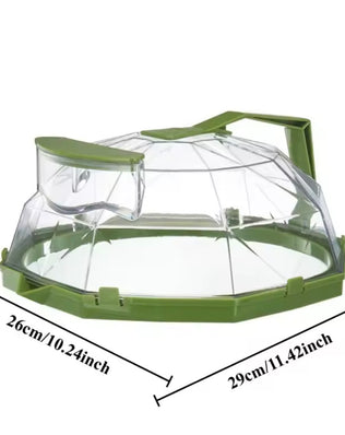 Microwave Cover for Food Clear Microwave Splatter Cover with Water Steamer and Handle