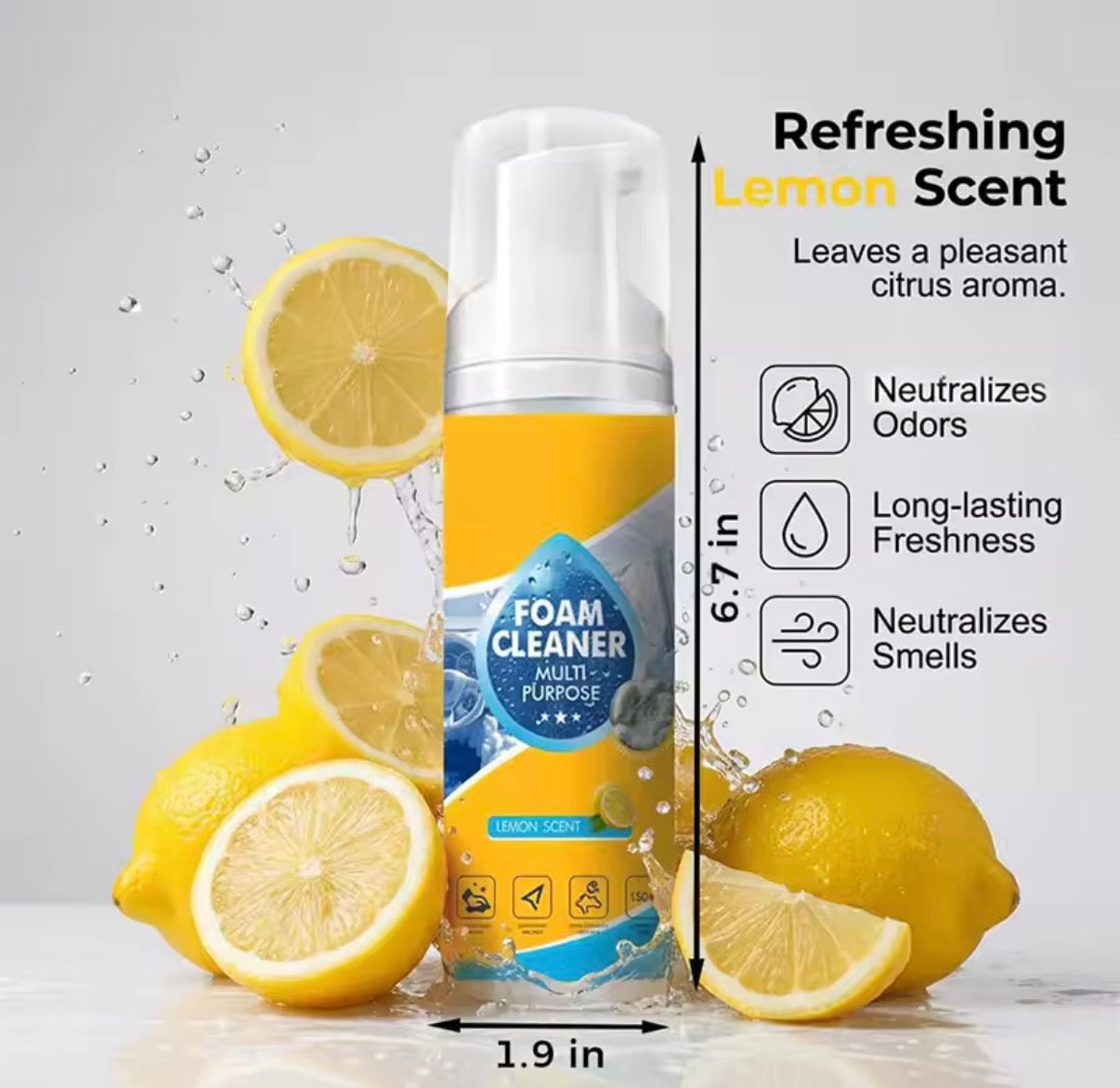 4-in-1 Multi-enzyme Foam Cleaner For Car Interior Leather Bathroom Sofa Clean Tool