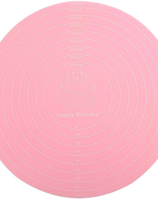 Silicone Baking Mat with Measurements for Cake Turntable Stand NonStick Heat