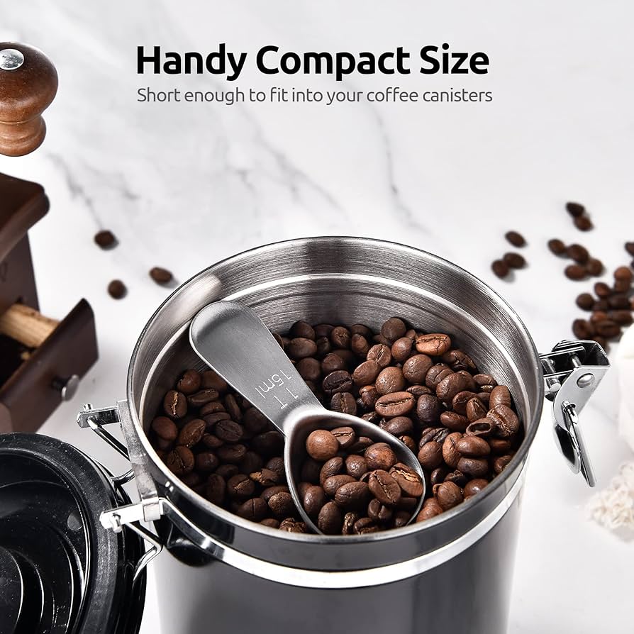 U-Taste 18/8 Stainless Steel Coffee Scoop 15ml Metal Measuring Spoon with Handle