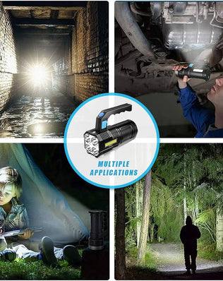 LED Flashlight Torch
Rechargeable COB Spotlight Lantern Work
