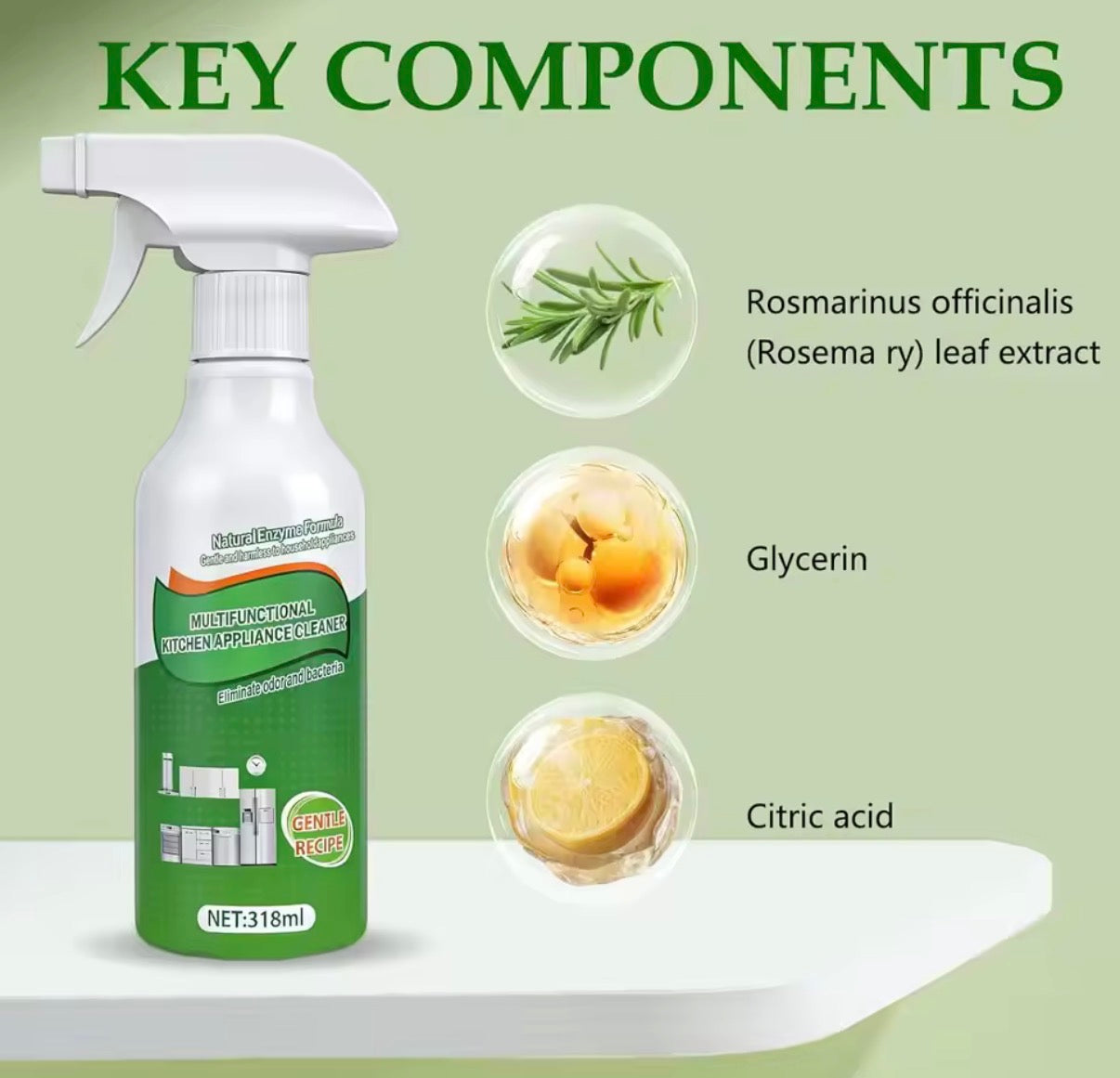 2PCS Kitchen Bath Foaming Bathroom Remover Spray Kitchen Foam Spray