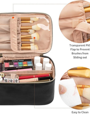 Makeup Bag, Portable Cosmetic Bag, Travel Makeup Case Organiser