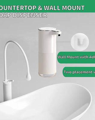 Touchless automatic liquid soap dispenser from Problems Solved, sleek bathroom upgrade with sensor operation and modern design.