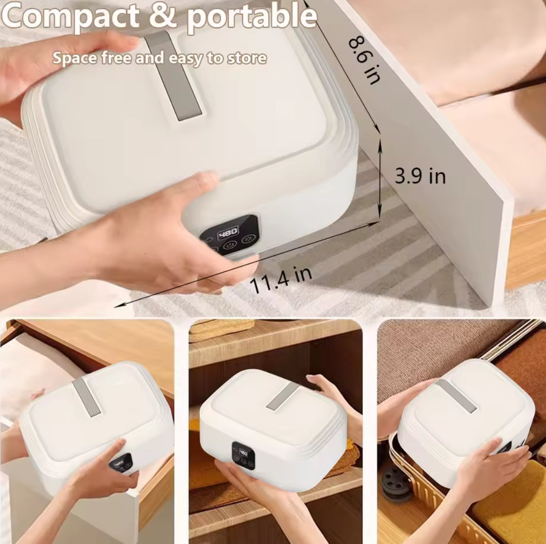 Portable Foldable Electric Clothes Dryer with UV Sterilization - Problems Solved