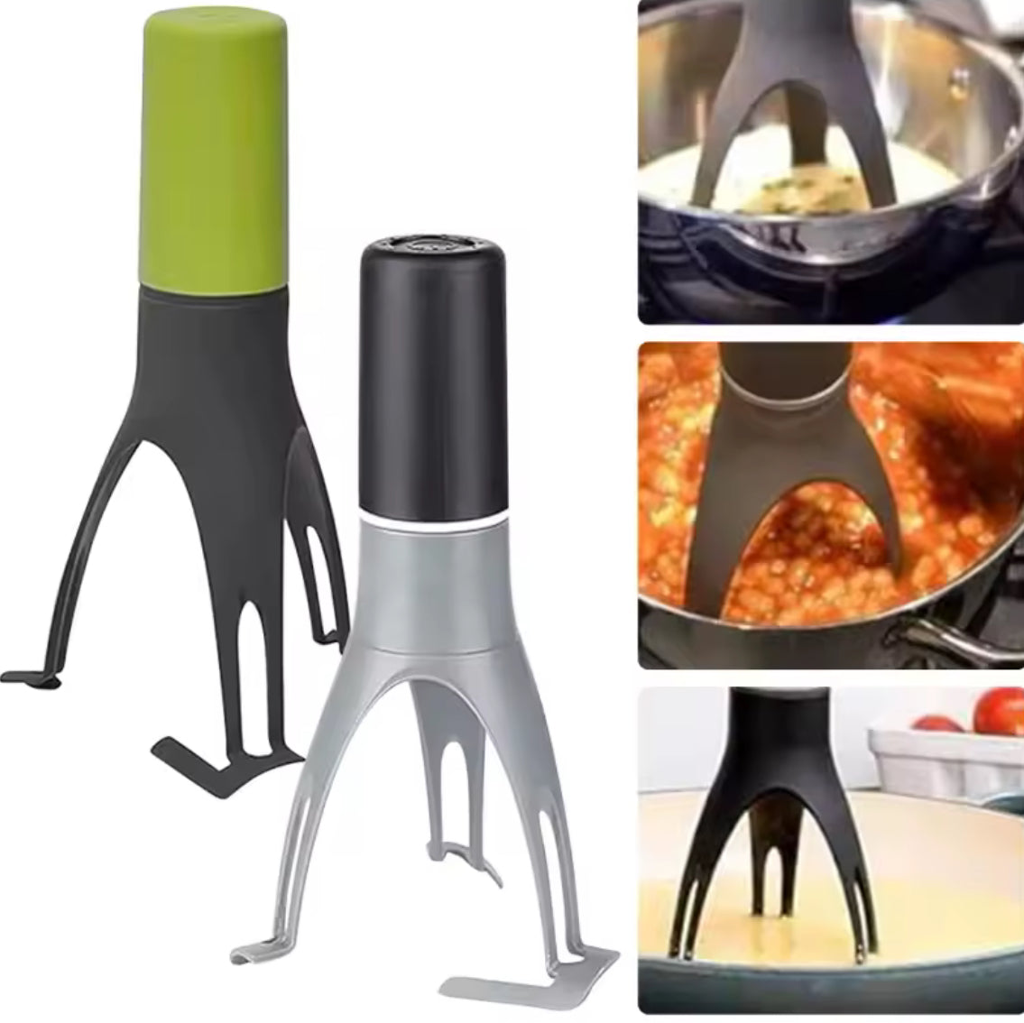 Battery-Operated Hands Free Pan Stirrer - Problems Solved