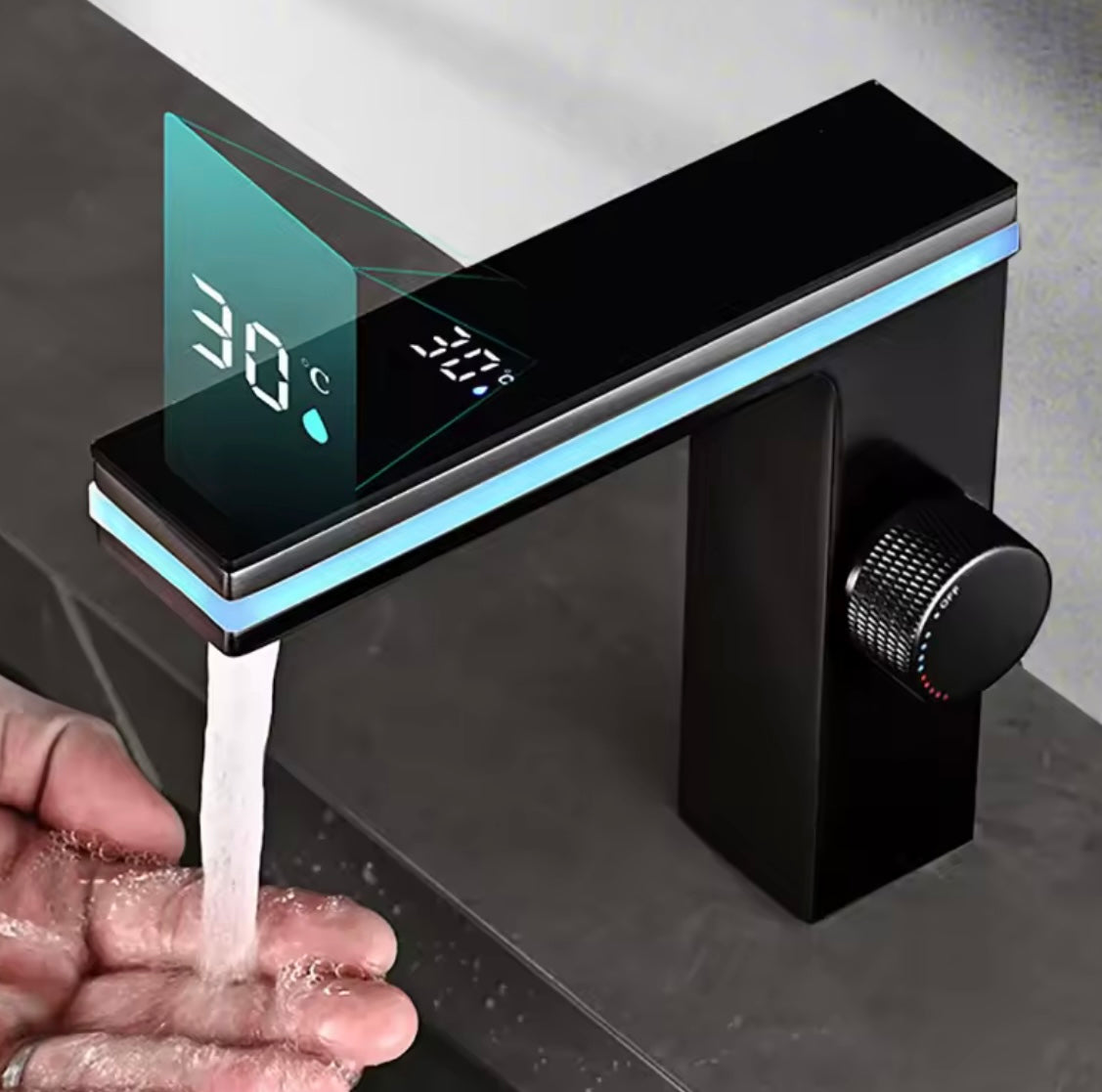 LED Digital Display Brass Bathroom Faucet - Problems Solved