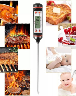 Problems Solved digital thermometer with LCD display for candle making, melting wax, and grilling turkey, meat, or chicken.