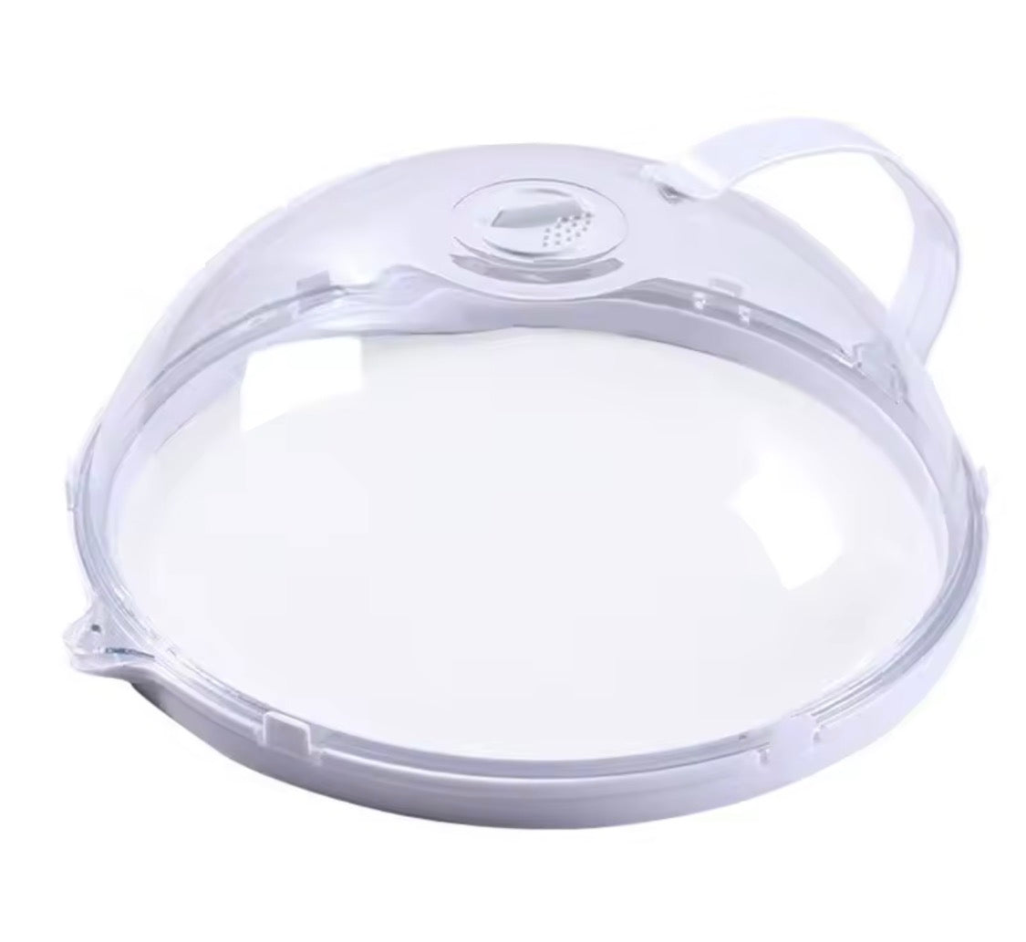 Problems Solved microwave food splash proof cover for household ovens, keeps kitchen surfaces clean during heating.