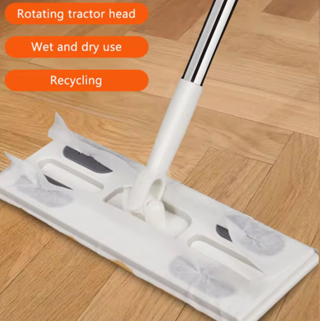 Electrostatic Flat Mop Rotatable Disposable Wash-free Mop - Problems Solved