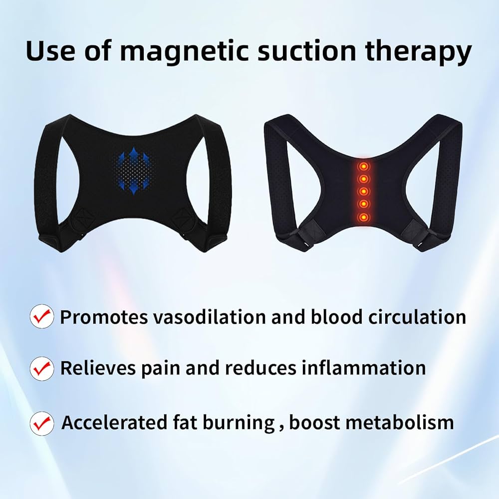 Problems Solved adjustable and breathable posture corrector back brace for improved spinal alignment and comfort.