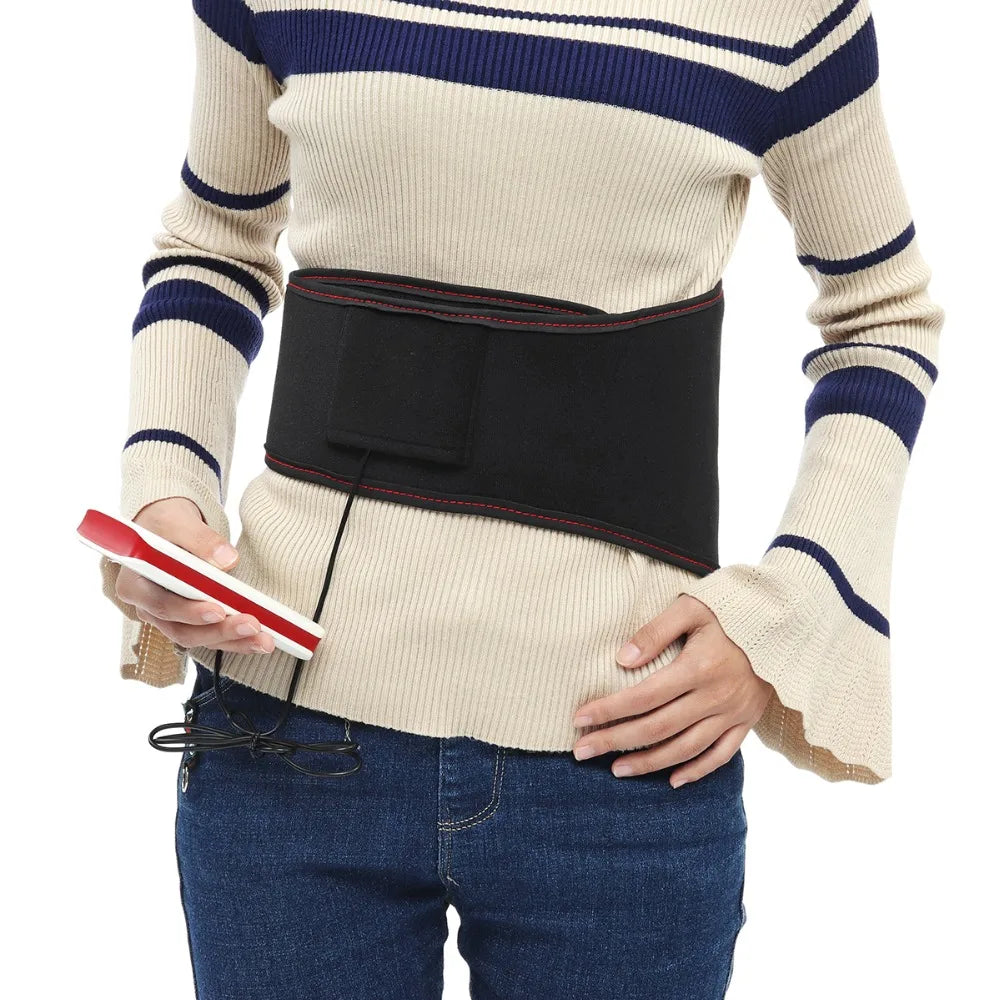 USB Electric Heating Belt Tourmalin Infrared Back Waist Massage Support Brace Band Warmer Relief Pain Belly Thermal Heat Pad - Problems Solved