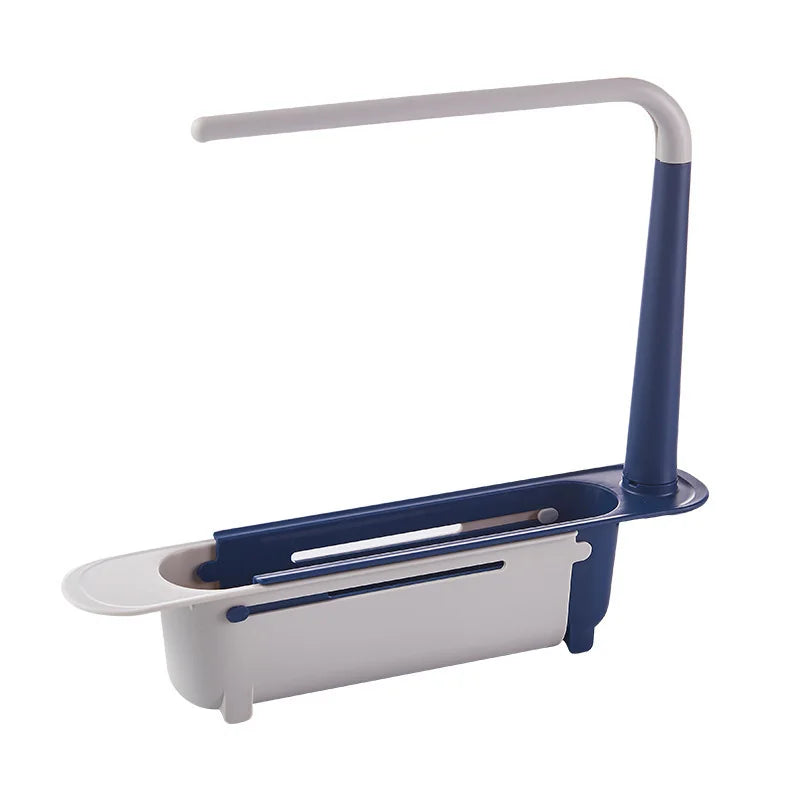 Kitchen Sink Organizer Telescopic Sink Shelf Soap Sponge Holder - Problems Solved