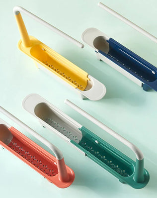 Kitchen Sink Organizer Telescopic Sink Shelf Soap Sponge Holder - Problems Solved