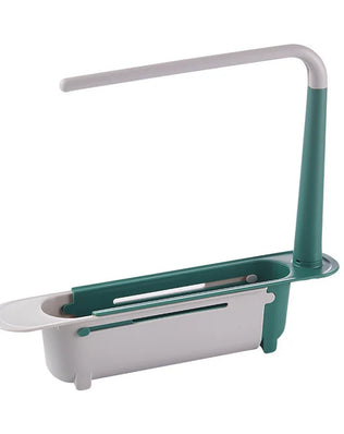 Kitchen Sink Organizer Telescopic Sink Shelf Soap Sponge Holder - Problems Solved
