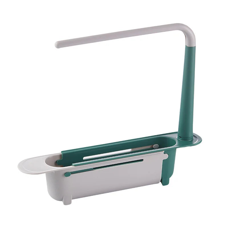 Kitchen Sink Organizer Telescopic Sink Shelf Soap Sponge Holder - Problems Solved