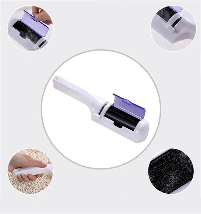Electrostatic Static Clothing Dust Pets Hair Cleaner Remover Brush Suction Sweeper for Home Office Travel Cleaning Brushes - Problems Solved
