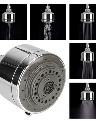 Problems Solved full function shower head with rotating top sprinkler, water-saving, pressurized spray for bathroom upgrades