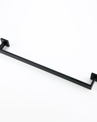 Bathroom Hardware Black Wall Mounted Bath Towel Holder Bathroom Towel Racks Clothes Hanger For Hotel Home In Matte Black - Problems Solved
