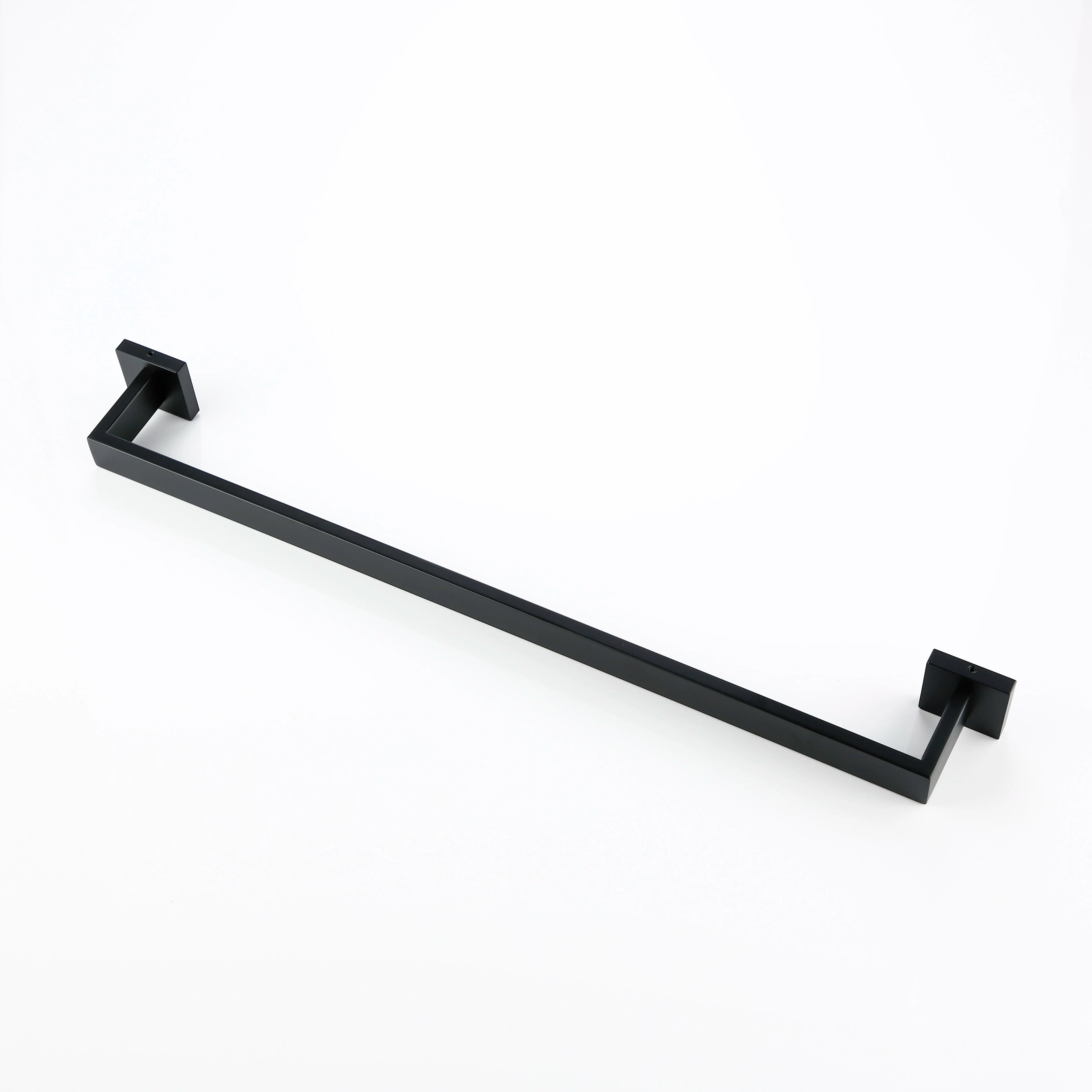 Bathroom Hardware Black Wall Mounted Bath Towel Holder Bathroom Towel Racks Clothes Hanger For Hotel Home In Matte Black - Problems Solved