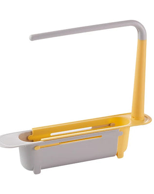 Kitchen Sink Organizer Telescopic Sink Shelf Soap Sponge Holder - Problems Solved