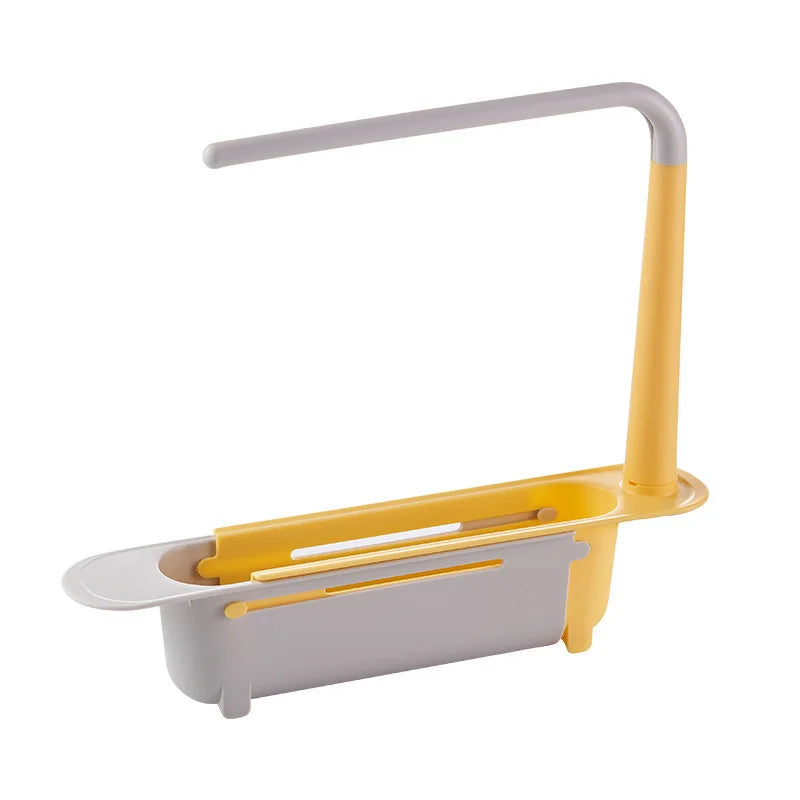 Kitchen Sink Organizer Telescopic Sink Shelf Soap Sponge Holder - Problems Solved