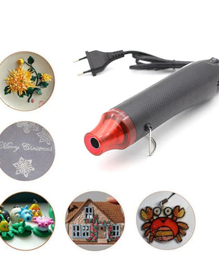 DIY Using Heat Gun Electric Power Hot Hair Dryer Soldering Wrap Blower Heater Shrink Plastic Heat Gun Repair Tool 200℃ 300W - Problems Solved